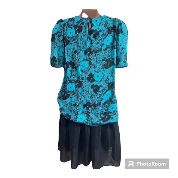 Vintage Young Concepts 80s Floral Dress - Picture 3 of 5